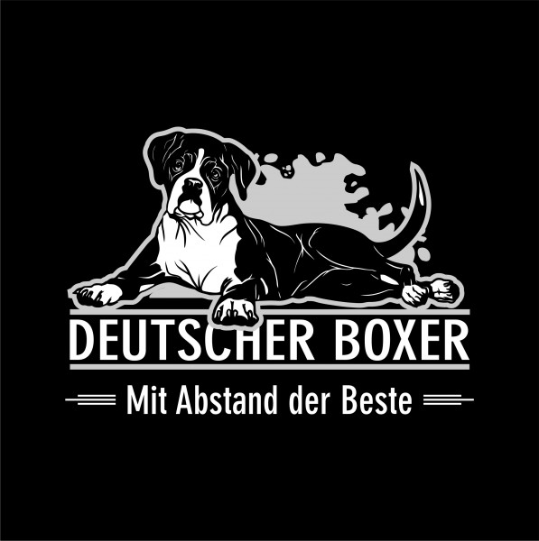 Deutscher Boxer mit Abstand Maske Mund Nasenschutz Behelfsmaske funny Sprüche by Siviwonder