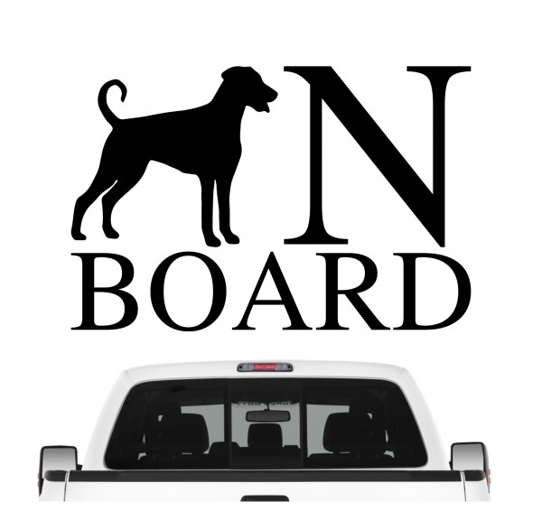 Dobermann Unkupiert Board Auto Aufkleber Hund Folie Wandtattoo Tattoo Sticker Schäfer Dobi Dobie Doberman Pinscher