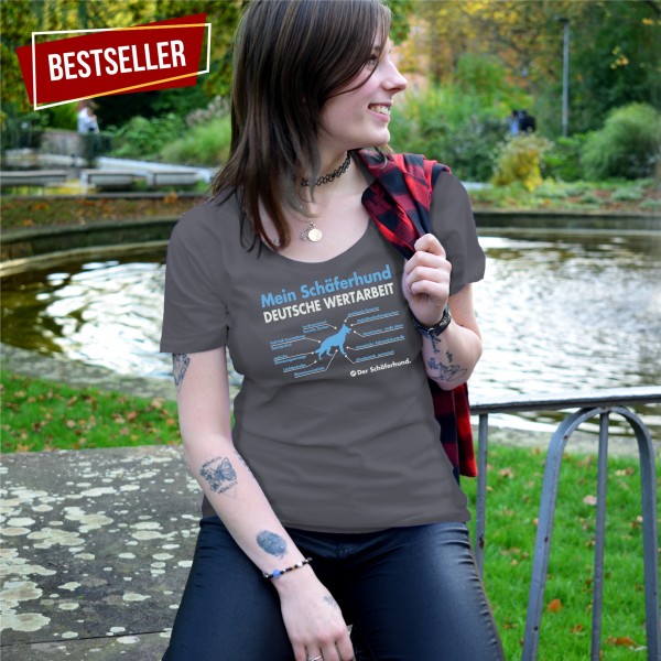 Deutscher Schäferhund Damen T-Shirt Innovation Hundemotiv Schäfer German