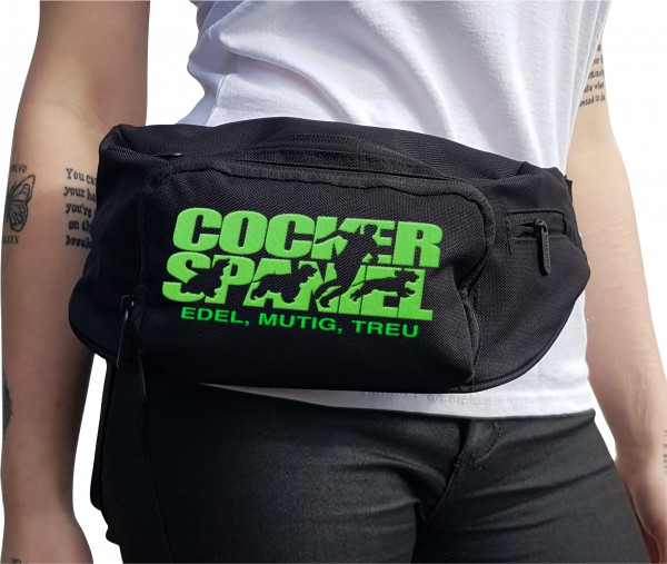Cocker Spaniel Dog Hundesport Gürteltasche Hund Stickerei