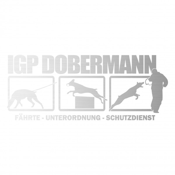 Aufkleber Hundemotiv Rasse IGP IPO Begleithund Prüfung Internationale Prüfungsordnung Gebrauchshudeprüfung Fährte Schutzdi