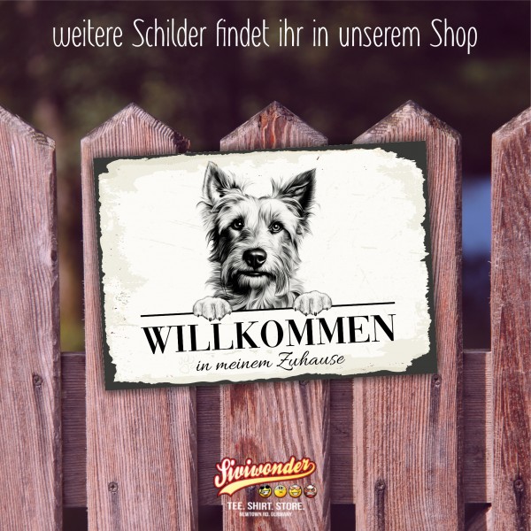 Hundeschild Willkommen Zuhause Australian Terrier