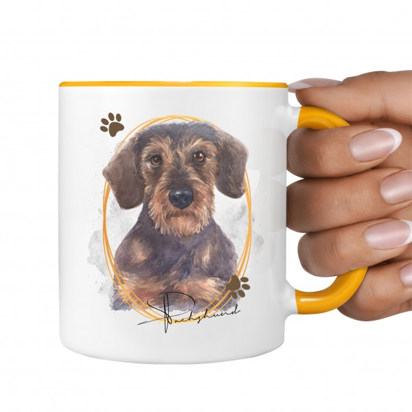 Rauhaardackel Dackel Dachshund TASSE SIGNATURE DOGS Motiv