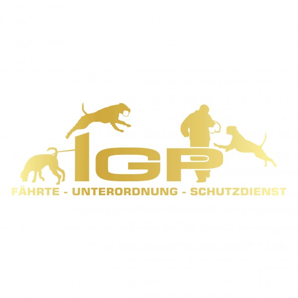 Aufkleber Hundemotiv Rasse IGP IPO Begleithund Prüfung Internationale Prüfungsordnung Gebrauchshudeprüfung Fährte Schutzdienst U