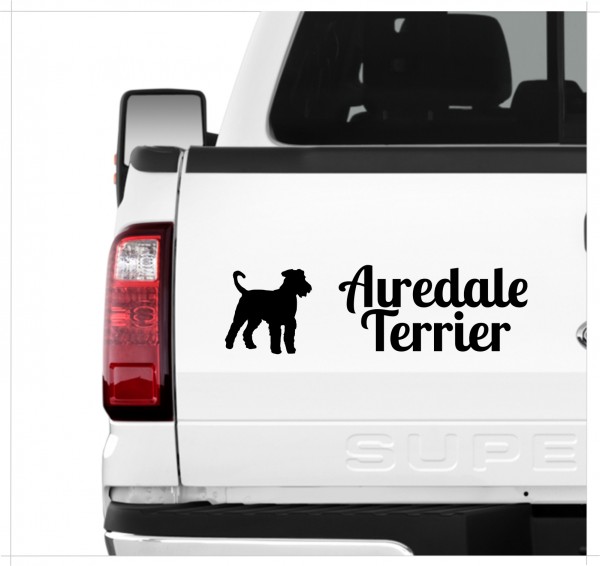 Airedale Terrier Dog 3er Set r AUTOAUFKLEBER Aufkleber Hunde Hundemotiv