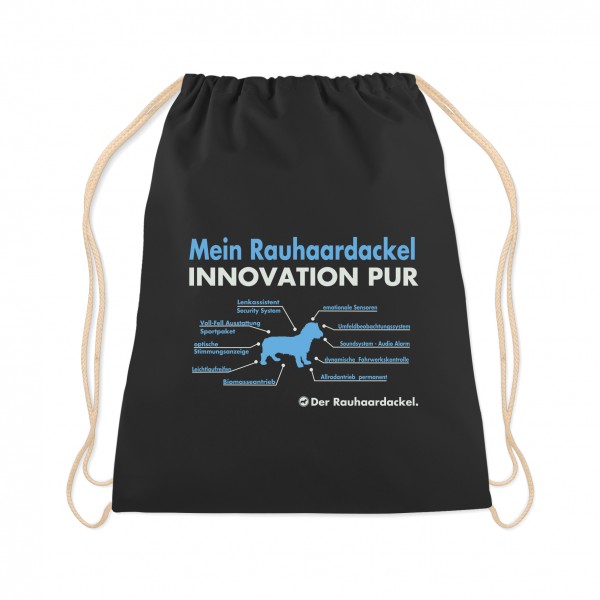 Rauhaardackel Turnbeutel Innovation Hundemotiv Teckel Dachshund Rauhhaar Schwarz