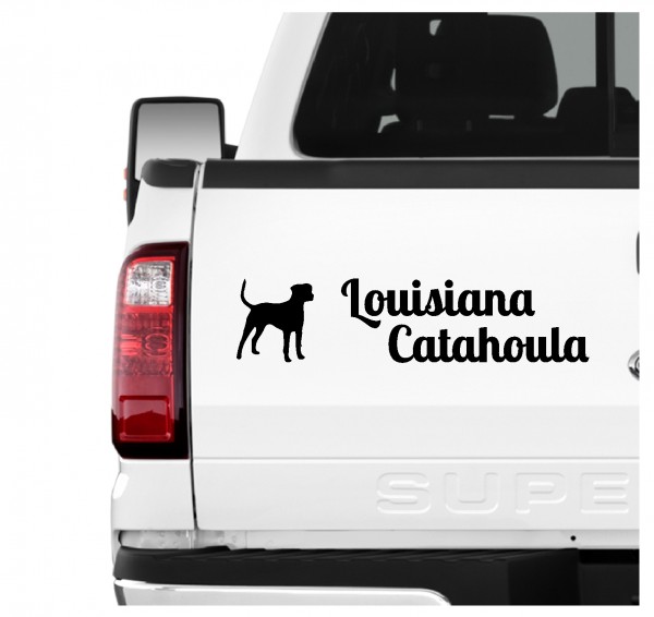 Louisiana Catahoula Leopard Dog LCLD Cur Dog 3er Set AUTOAUFKLEBER Aufkleber Hunde Hundemotiv by SIVIWONDER