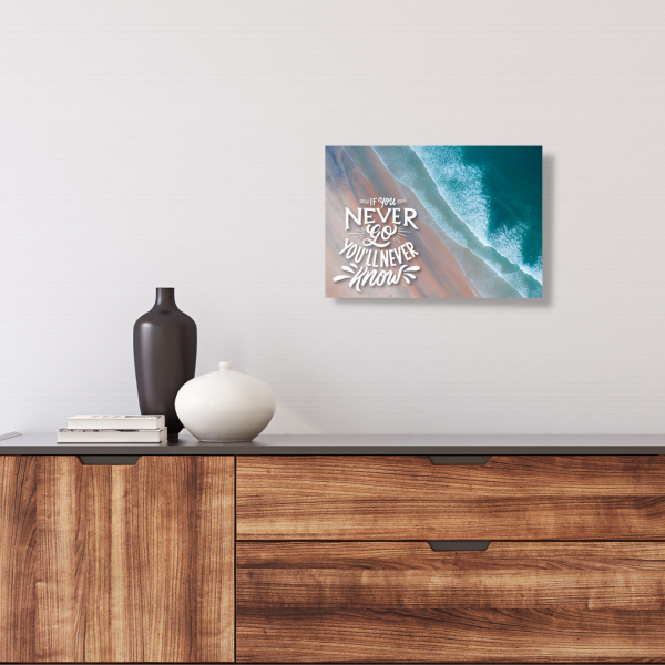 You'll never know Nautic Schild Spruch Türschild Warnschild Metallschild Ocean Sea