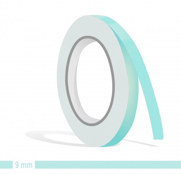 Zierstreifen blau 9mm pastelltürkis lichtgrün hellblau in in 10 m Länge für Auto Boot Klebeband Dekorstreifen Tuningstreifen Autofolie Siviwonder