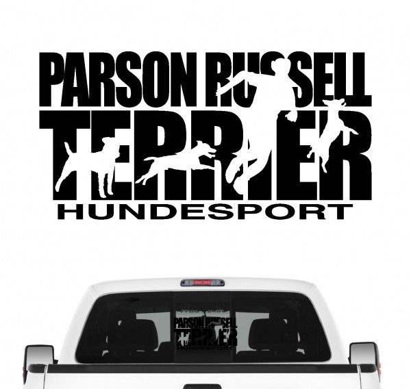 Parson Russell Terrier Hundesport Auto Aufkleber Hund Folie Jack Russel