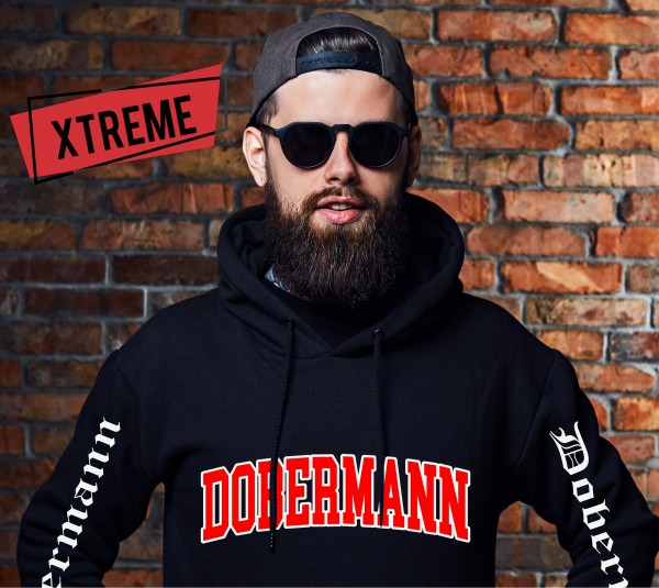 Dobermann Dobi Dobie Doberman Pinscher Dog Hoodie Unisex Sweatshirt Extreme Hundemotiv
