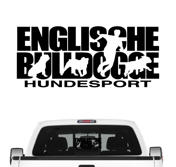 Englische Bulldogge Hundesport Autoaufkleber Hund Folie Aufkleber Bully Bulldog