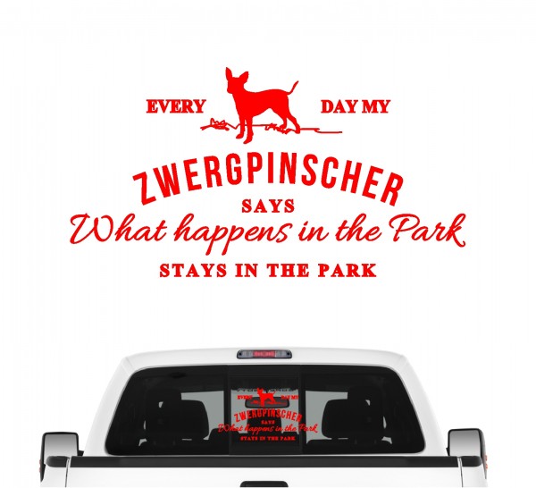 Zwergpinscher Vintage Hundeaufkleber Hundemotiv Auto Folie Minpin Dobi