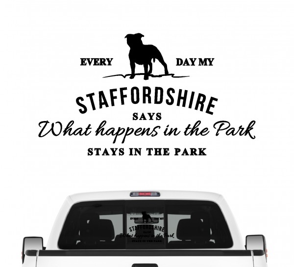 Staffordshire Vintage Hundeaufkleber Hundemotiv Auto Folie American Terrier