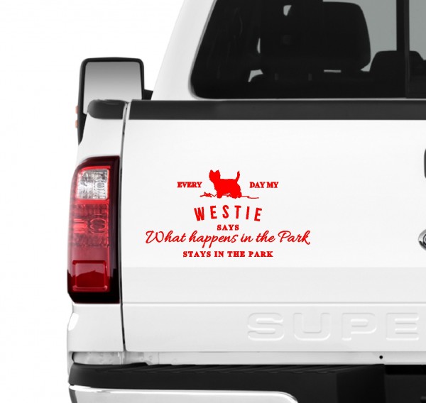 Westie Vintage Hundeaufkleber Hundemotiv FolieWest Highland White Terrier Roseneath Westy