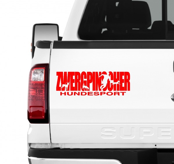 Zwergpinscher Hundesport Auto Aufkleber Hund Folie Rehpinscher Miniature