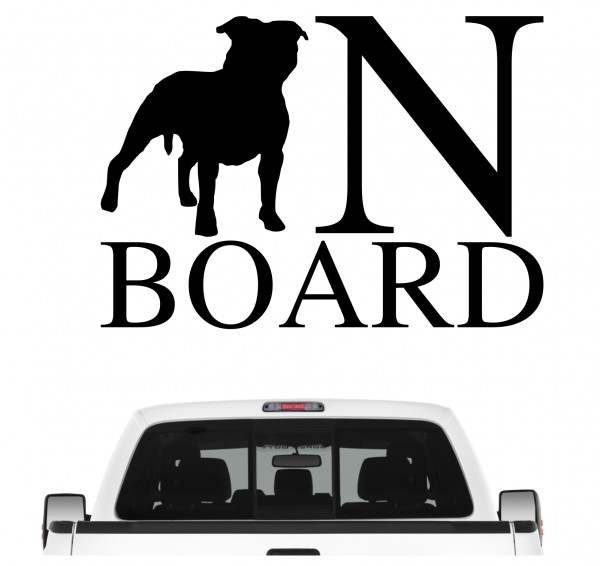 American Staffordshire Board Auto Aufkleber Hund Folie Wandtattoo Tattoo Sticker Terrier USA AmStaff Pit Bull Terrier