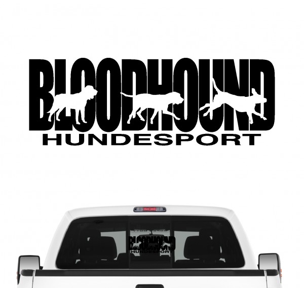 Bloodhound Hundesport Autoaufkleber Hund Folie Aufkleber Saint Hubertushund