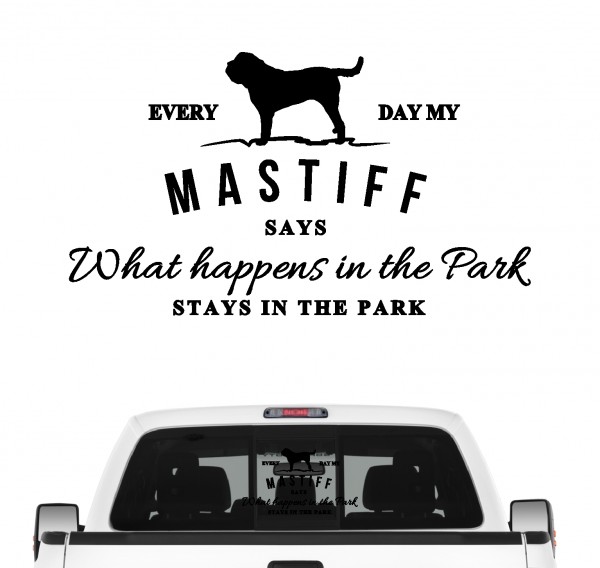 Mastiff Vintage Hundeaufkleber Hundemotiv Auto Folie Old English Mastiff
