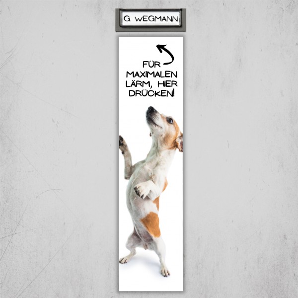 Jack Russell Terrier JRT Jacky Jackie Russel Dog Türschild Warnschild Hundeschild Schildr happy Design by Siviwonder