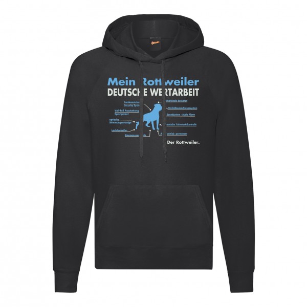 Rottweiler Sweatshirt Innovation Hoodie Hundemotiv Rottie Rotty Rott Schwarz