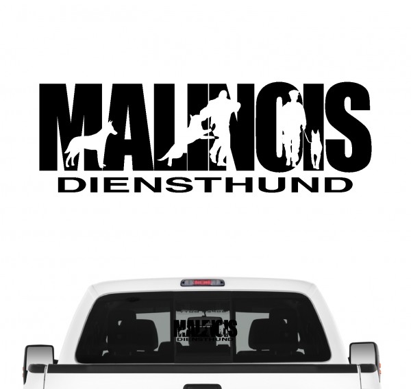 Malinois Hundesport Auto Aufkleber Hund Folie Belgian Mali Diensthund