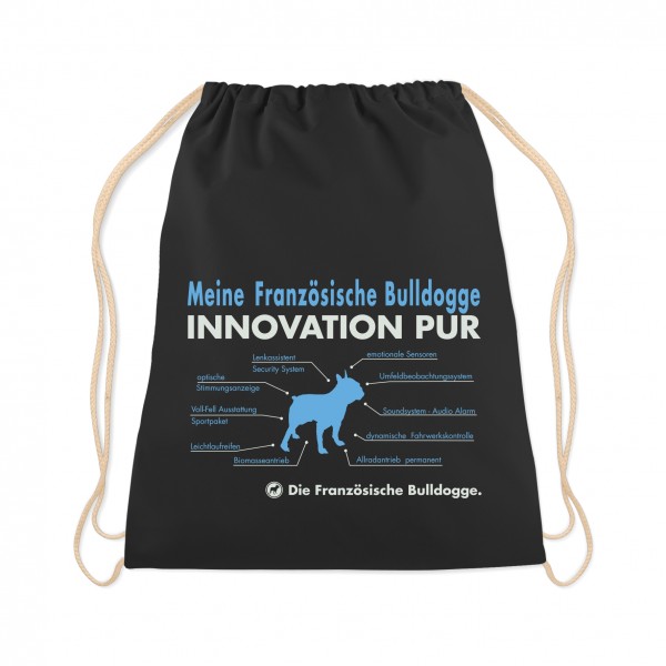 Französische Bulldogge Turnbeutel Innovation Hundemotiv Bulldog Frenchie Bully Schwarz
