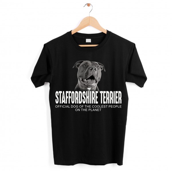 American Staffordshire Terrier USA Pit Bull Terrier Dog cool Leute lustig Shirt T-Shirt Hundemotiv Siviwonder