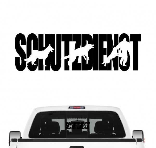 Schutzdienst Hundesport Auto Aufkleber Hund Folie Schutzhundesport