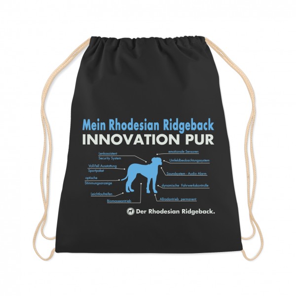 Rhodesian Ridgeback Turnbeutel Innovation Hundemotiv RR Löwenhund Liondog Schwarz