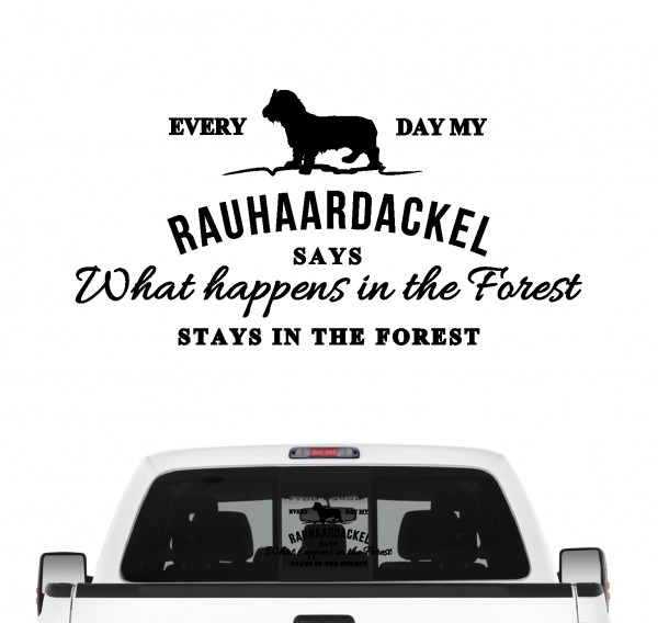 Rauhaardackel Vintage Hundeaufkleber Hundemotiv Auto Folie Dackel Wiener Teckel