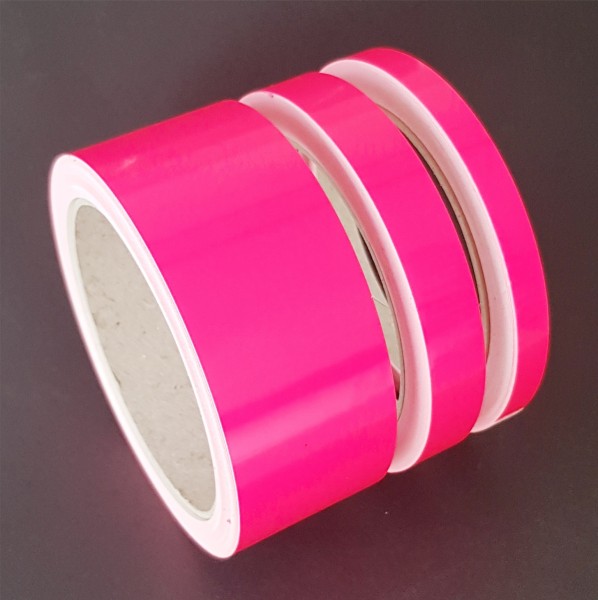 Zierstreifen neon pink - neongpink fluor in in 10 m Länge für Auto Boot Klebeband Dekorstreifen Tuningstreifen Autofolie Siviwonder