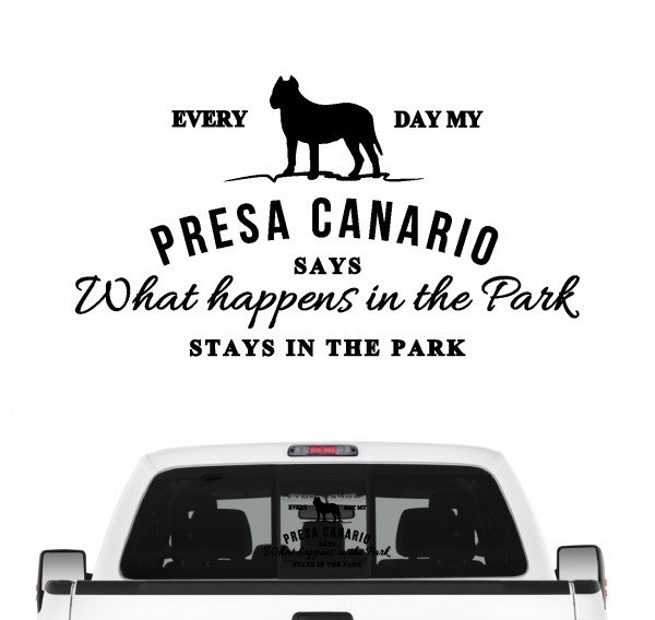 Presa Canario Vintage Hundeaufkleber Hundemotiv Auto Folie Perro Molosser Dogge
