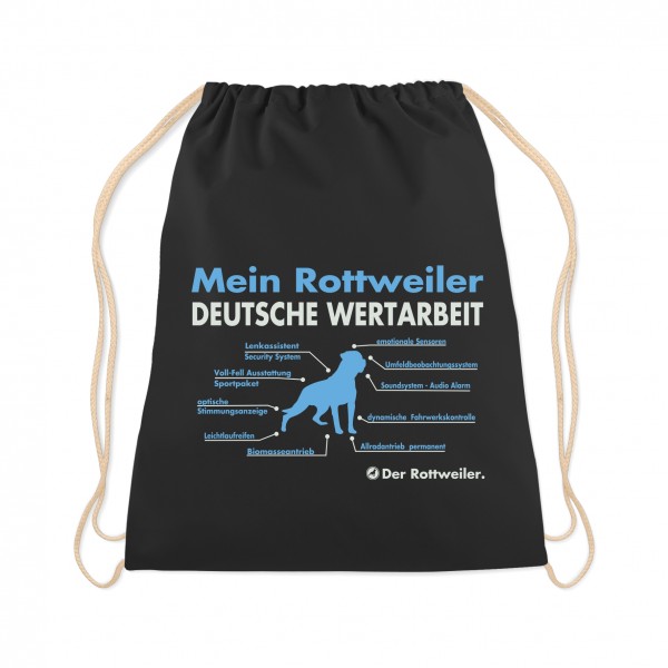 Rottweiler Turnbeutel Innovation Hundemotiv Rottie Rotty Rott Schwarz
