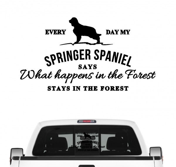 Springer Spaniel Vintage Hundeaufkleber Hundemotiv Auto Folie Englisch Jagdhund