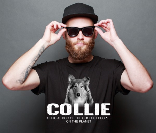 Collie Langhaarcollie Langhaar Lassie Schottischer Schäferhund Dog cool Leute lustig Shirt T-Shirt Hundemotiv Siviwonder