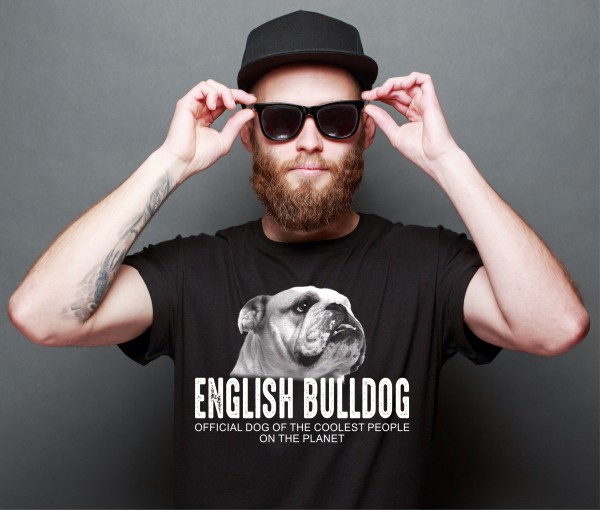 English Bulldog Bully Unisex Shirt Official Dog cool Leute lustig Hundemotiv T-Shirt