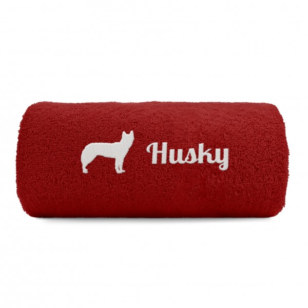 Husky Pfoten Hundemotiv Stickerei Deluxe