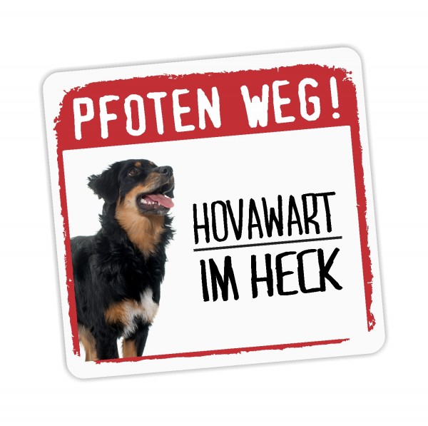 Hovawart Hovi Working hovewart Dog Pfoten weg Aufkleber Digitaldruck Motiv by SIVIWONDER