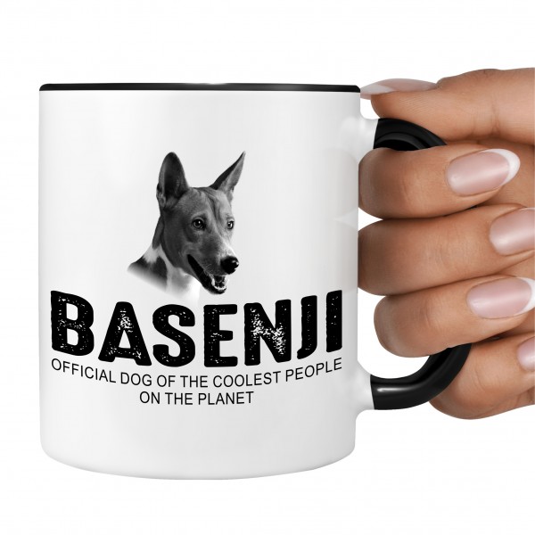 Basenji African Bush Dog Barkless Dog Kongo kein Bellen Dog cool Leute lustig Dog Tasse Kaffeetasse Kaffeebecher happy Design by Siviwonder