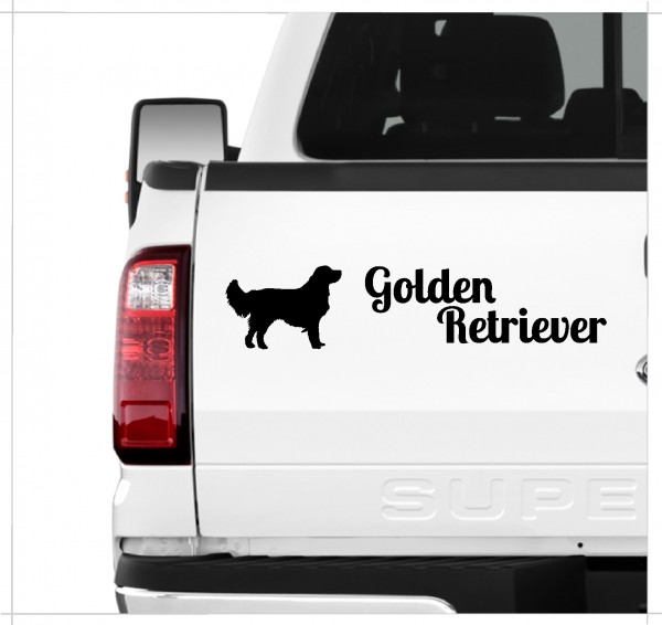 Golden Retriever Goldie Dog 3er Set AUTOAUFKLEBER Aufkleber Hunde Hundemotiv by SIVIWONDER