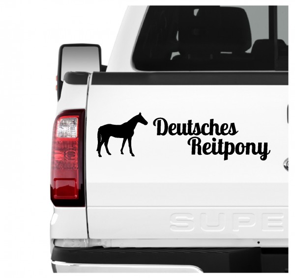 Deutsches Reitpony Pony Aufkleber 3er Set Pferdeaufkleber Pferd reiten Auto Folie by SIVIWONDER