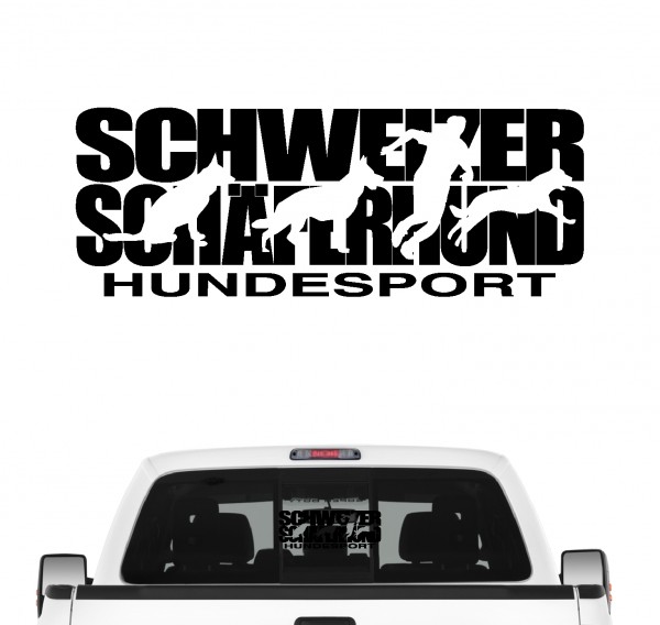 Schweizer Schäferhund Hundesport Auto Aufkleber Hund Folie Berger Blanc Suisse