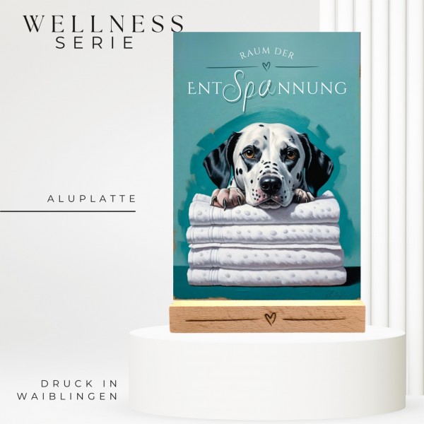 Hundeschild Deko Badezimmer Wellness Dalmatiner Dal Schild Spruch
