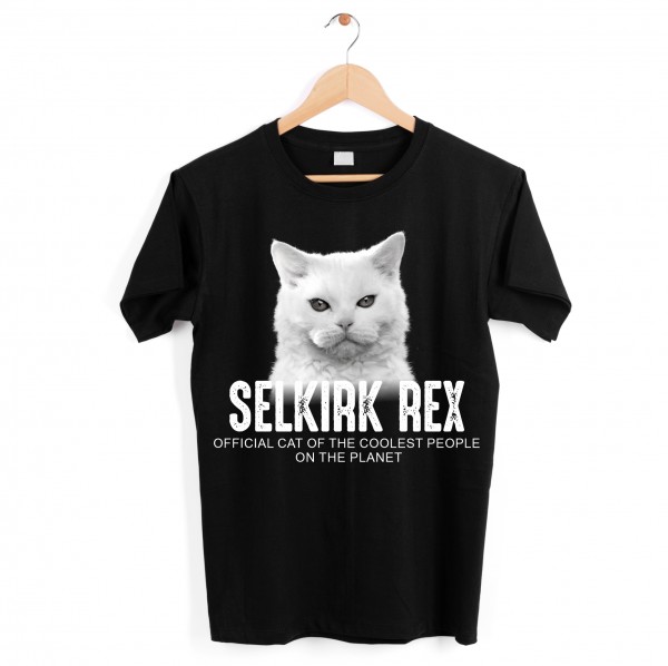 Selkirk Rex USA Katze Official Cool Katze Cat Unisex Shirt Katzenmotiv T-Shirt