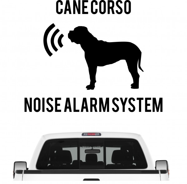 Cane Corso Noise Alarmsystem Auto Aufkleber Hund Folie Italiano Cane Corz