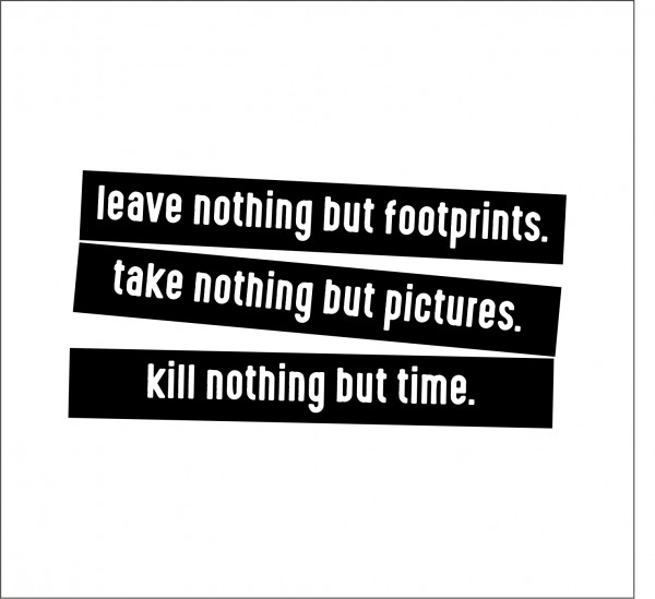 Leave Nothing But Footprints Aufkleber Autoaufkleber Vegan Lifestyle Öko E Drive Take Nothing But Pictures Kill Nothing But Time