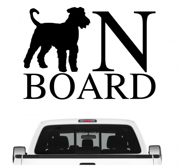 Airedale Terrier Board Auto Aufkleber Hund Folie Wandtattoo Tattoo Sticker Waterside Terrier Bingley Terrier Irish Red Terrier