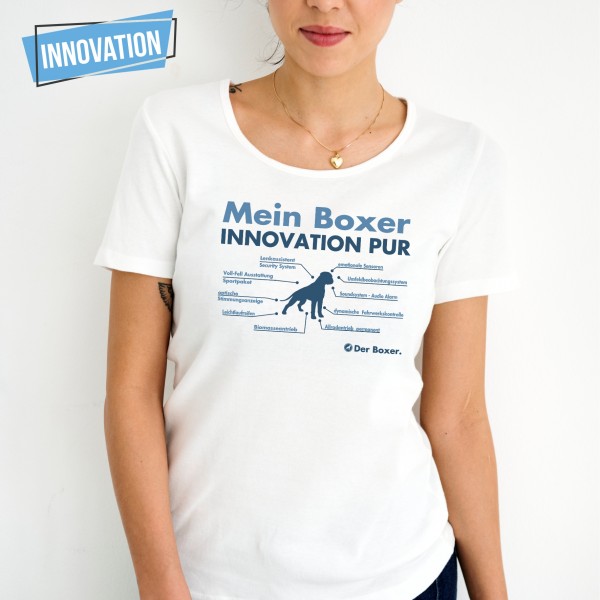 Boxer Damen T-Shirt Innovation Hundemotiv deutscher german Dog