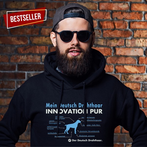 Deutsch Drahthaar Sweatshirt Innovation Hoodie Hundemotiv Wirehaired Pointer